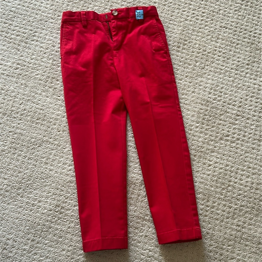 Vineyard Vines boys red chino pants